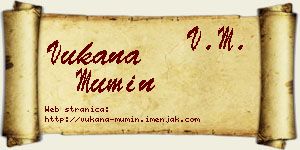 Vukana Mumin vizit kartica